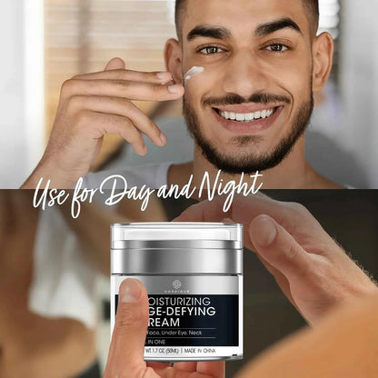 Face Moisturizer for Men Retinol Collagen Peptides Caffeine Hyaluronic Acid Anti Aging Cream