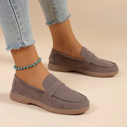 Women's Work Shoes - Comfortable Non-Slip Platform Flat Shoes Plus Size