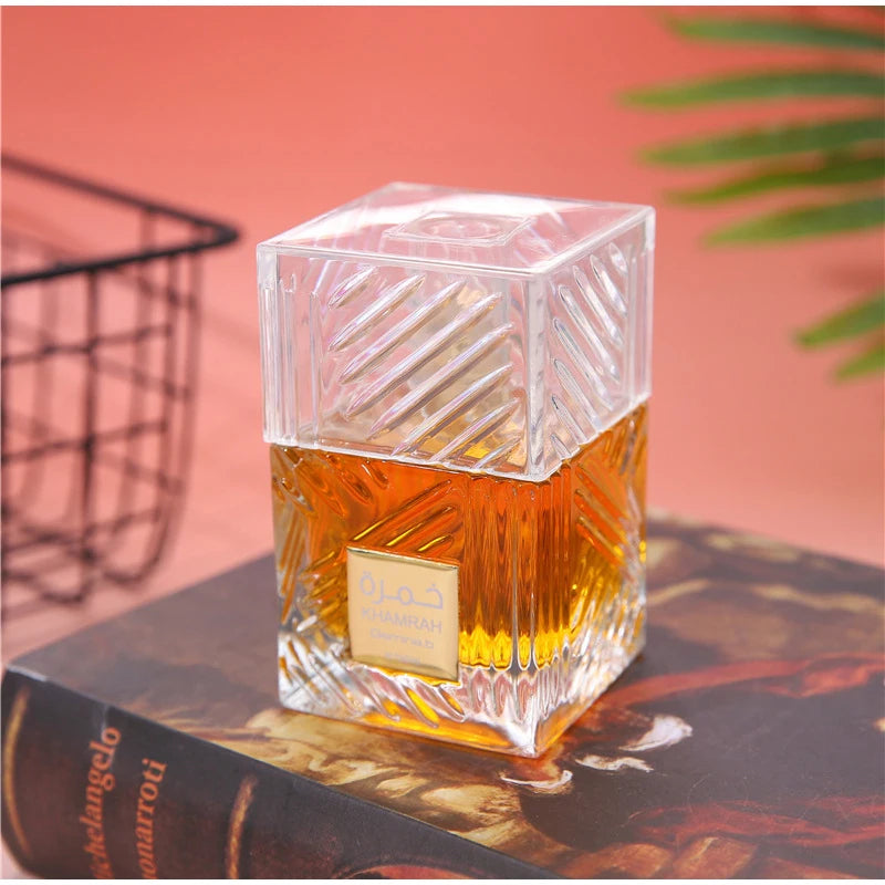Khamrah عطر Perfume Eau De Toilette Gift Box 100ml Unisex Arabian Oud Scent Gourmand Fragrance Long Lasting Perfume For Unisex - Shello's Creative Boutique