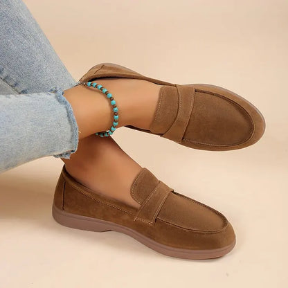 Women's Work Shoes - Comfortable Non-Slip Platform Flat Shoes Plus Size