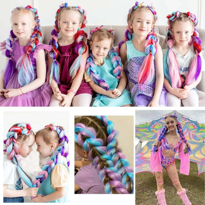 Jumbo Braiding Hair - Pre-Stretched Red White Blue Patriotic Twist Braids - Shello's Creative Boutique