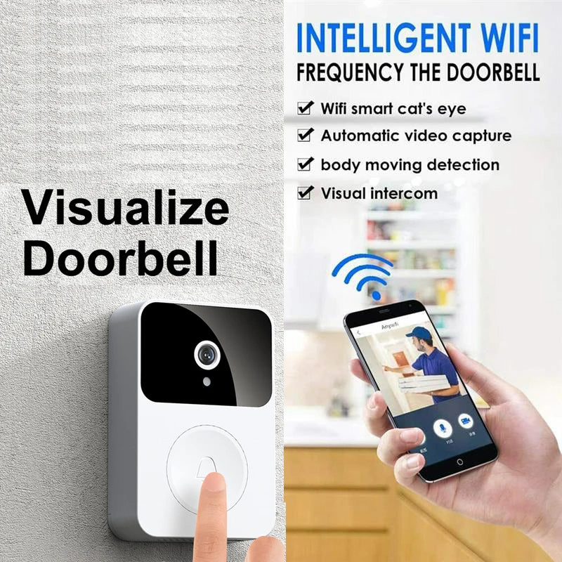 WiFi Video Doorbell 1080P HD with IR Night Vision & Two-Way Audio