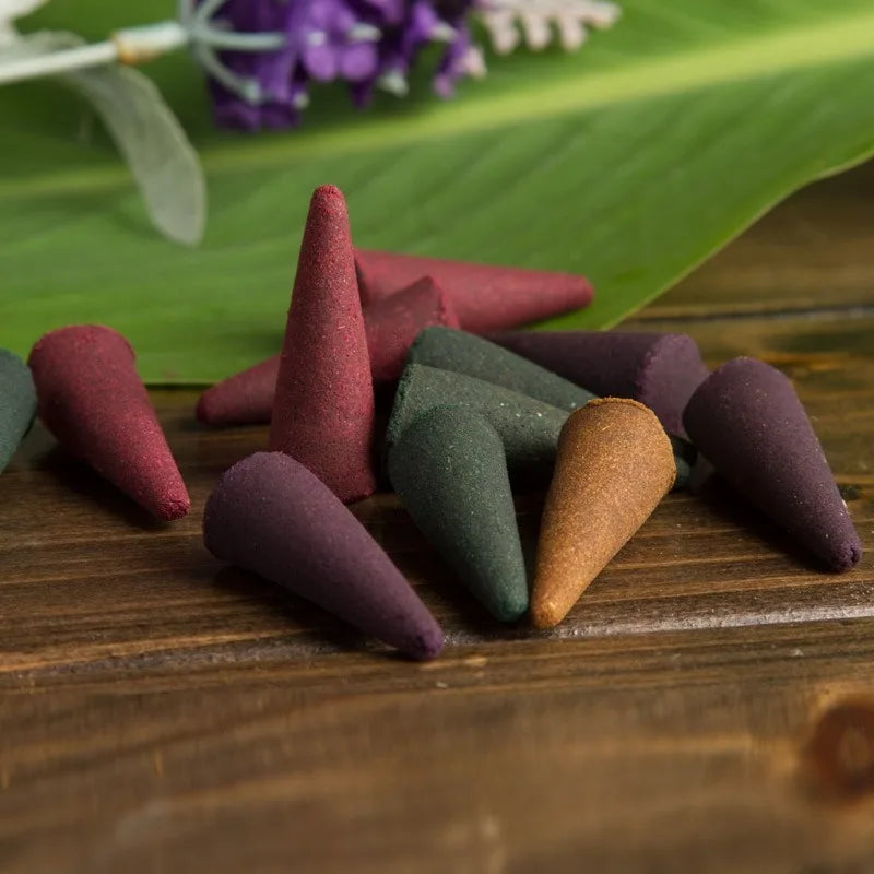 Sandalwood Tower Incense Cones - 15 Handmade Natural Cones