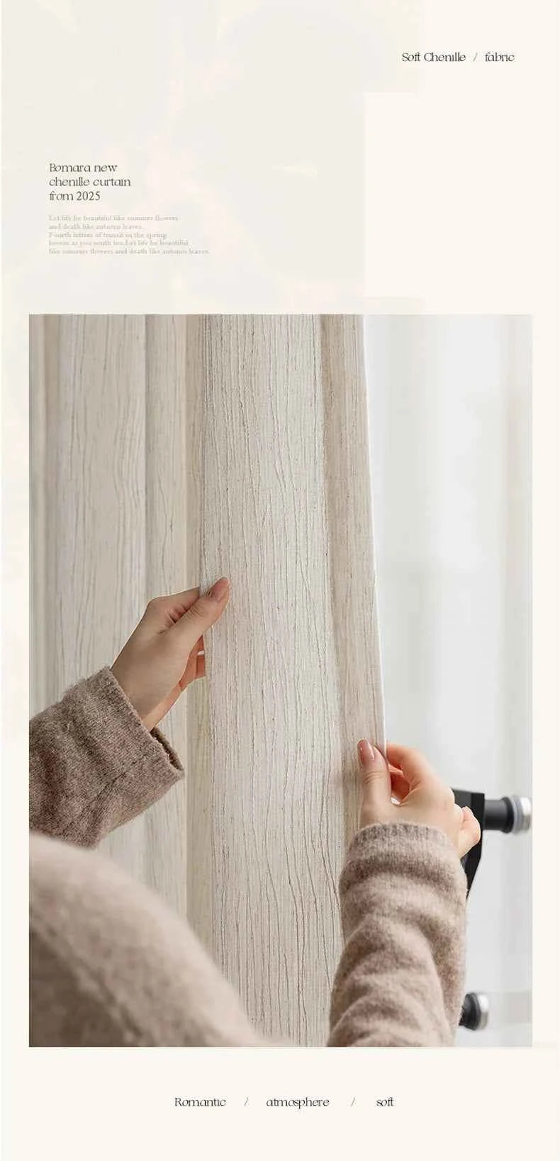 Luxurious Textured Thick Tulle Curtains - Insulated Sheer Drapes for Living Room & Bedroom