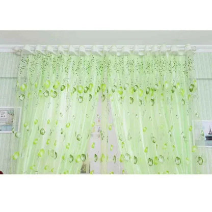 Beeinch Floral Tulle Curtains - Modern Sheer Window Panels for Living Room & Bedroom - Shello's Creative Boutique