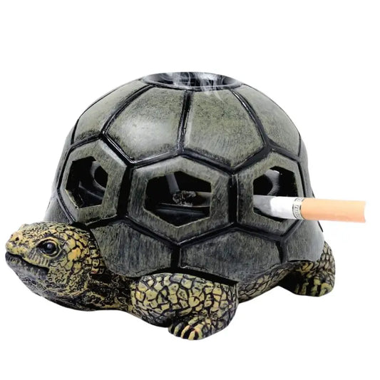 Turtle Outdoor Ashtray – Windproof Cigarette Ash Tray for Home & Office