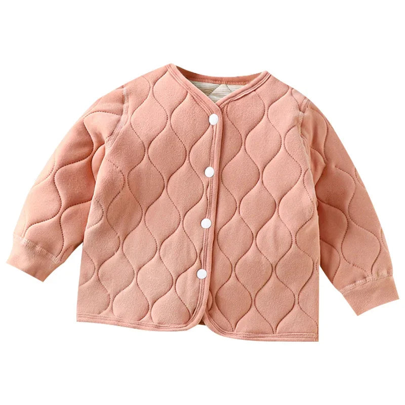 Children’s Quilted Autumn-Winter Jacket – Unisex 3-Layer Thickened Coat Shello's Creative Boutique