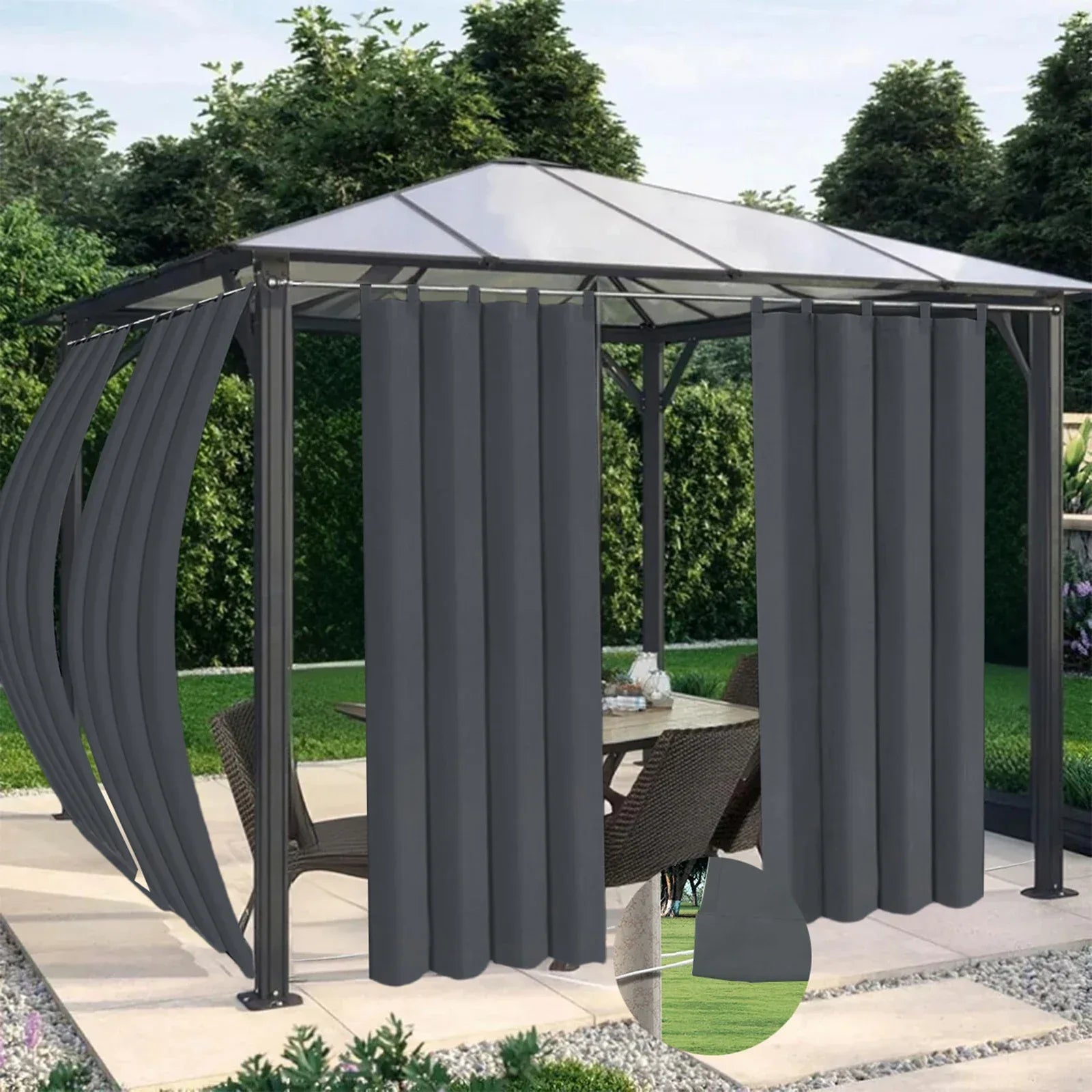 Outdoor Blackout Curtains – Waterproof Patio Drapes - Shello's Creative Boutique