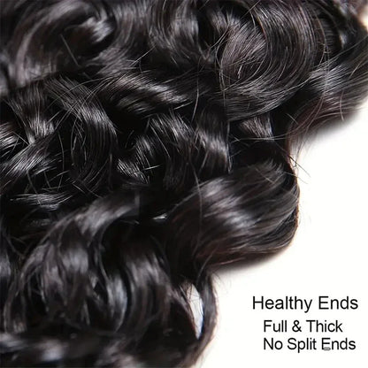 100g Curly Hair Bundles - Remy Water Wave Human Hair Weave Extensions - Shello's Creative Boutique