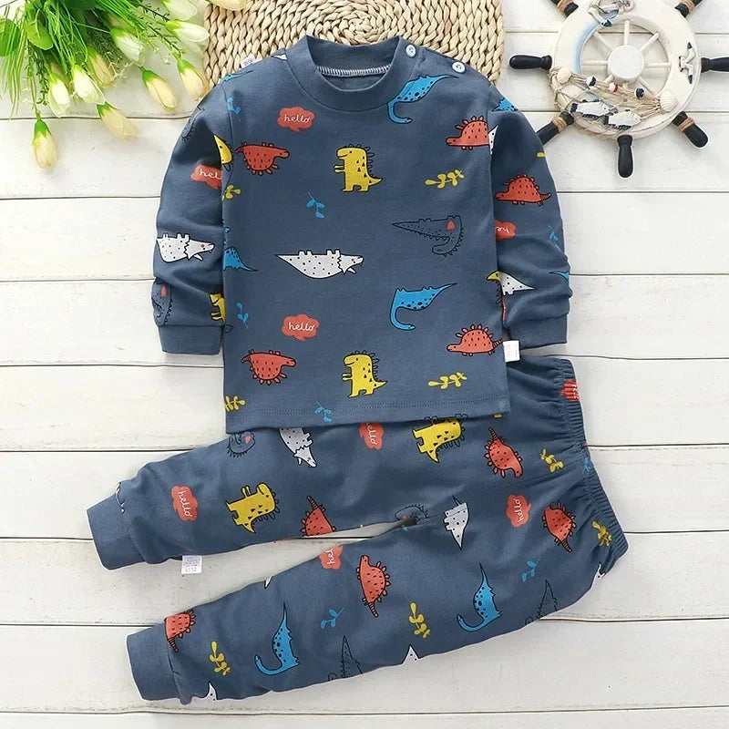 Kids Clothes Children Sets Children's Clothing Boys Girls CottonAutumn winter Clothing Pants Sleepwear Underwear Christmas Gift Shello's Creative Boutique