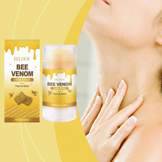Bee-Venom Neck Care Stick Contains Collagen  Lift & Tighten Skin Lighten Neck Lines Double Chin Moisturizing Beauty Neck Cream