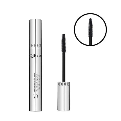 Qibest Silver Tube Mascara Waterproof Long & Curling Black Eyelashes Easy Removal No Dizziness Everlastingly Lasting - Shello's Creative Boutique