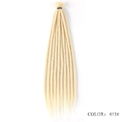 24" Straight Dreadlock Clip-In Extensions - 10 Strands Synthetic Hair - Shello's Creative Boutique