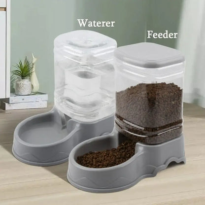 3.8L Automatic Pet Feeder & Water Fountain - Large Capacity for Cats & Dogs - Shello's Creative Boutique