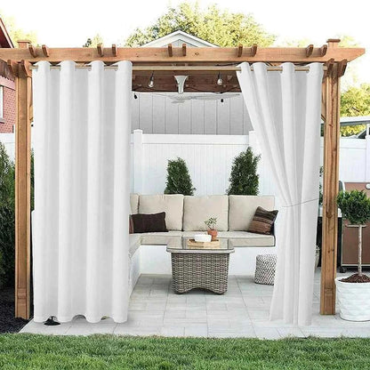 Waterproof Outdoor Curtains - UV Resistant Privacy Drapes for Patio Pergola Terrace - Shello's Creative Boutique