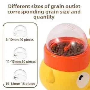 Pet Snack Feeder Dog Food Dispenser Automatic Feeder Puppy Cartoon Duck Design Used to Train Dogs Accessories Cats Cat Supplies