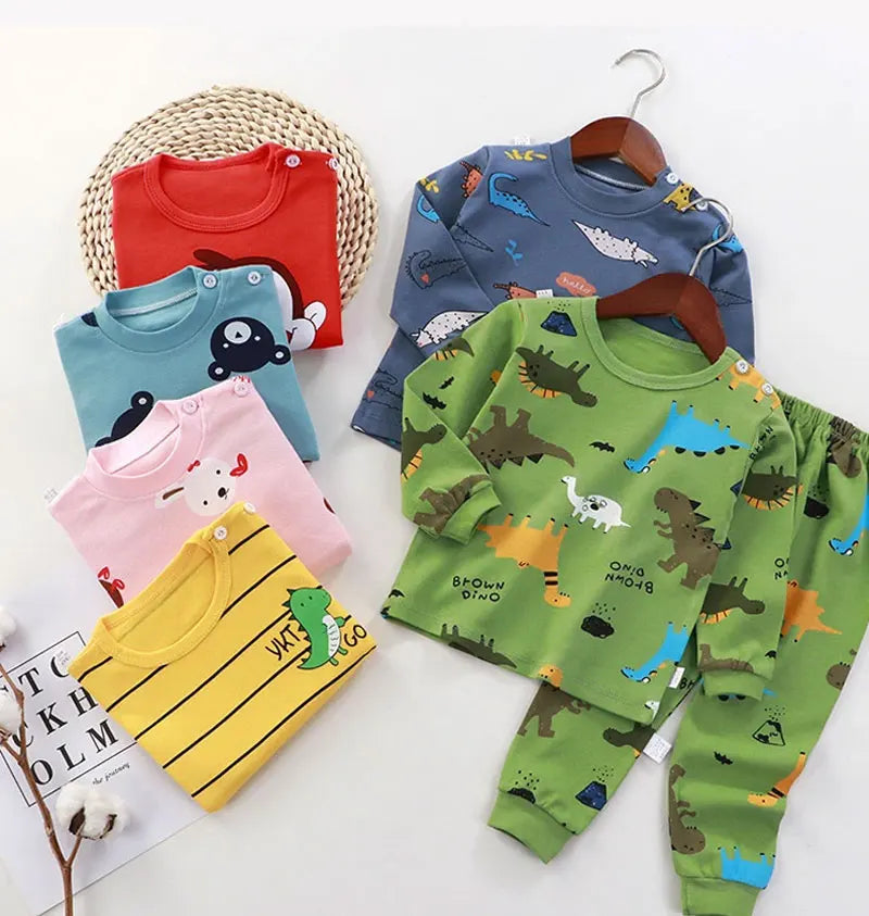 Kids Clothes Children Sets Children's Clothing Boys Girls CottonAutumn winter Clothing Pants Sleepwear Underwear Christmas Gift Shello's Creative Boutique