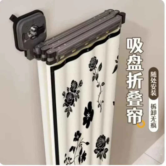 Foldable Waterproof Shower Curtain - No-Drill Bathroom Water Barrier - Shello's Creative Boutique