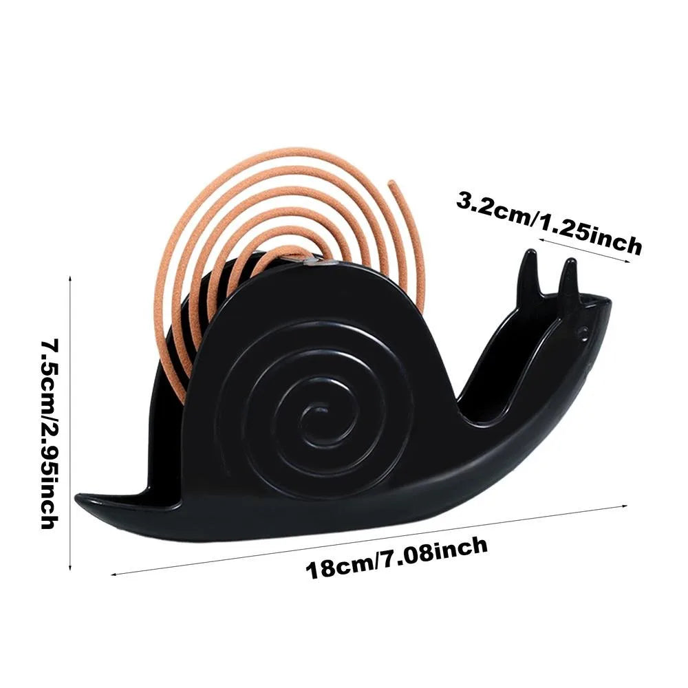 Mosquito Coil Holder & Ash Tray – Snail Shape Fireproof Rack