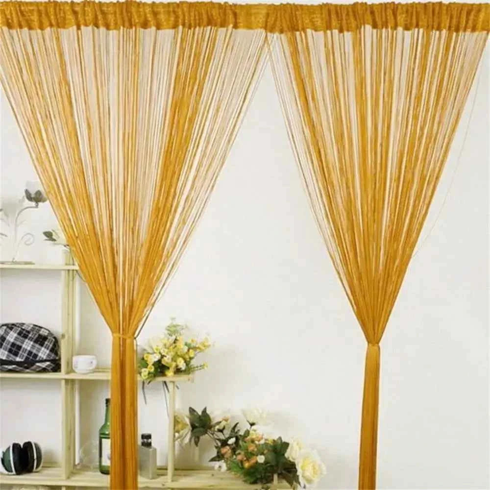 Fashion Festival Window Curtains Room Divider Net Tassel String Curtain Screen Panel Door Fly Screen Hanging Beaded Curtains
