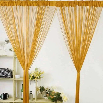 Fashion Festival Window Curtains Room Divider Net Tassel String Curtain Screen Panel Door Fly Screen Hanging Beaded Curtains