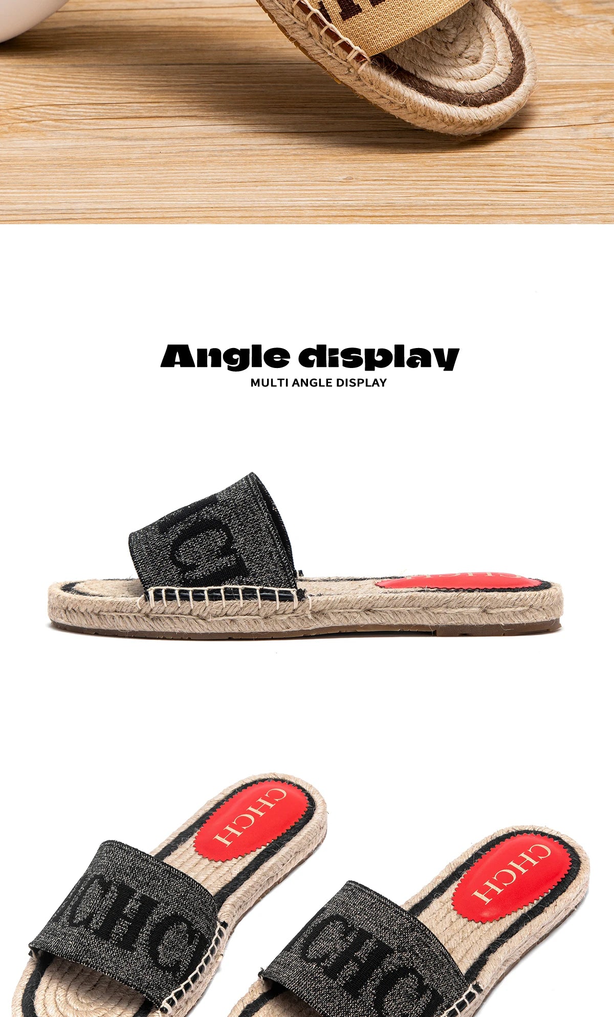 Women's Handmade Hemp Bottom Sandals - Simple Comfortable Beach Slippers - Shello's Creative Boutique