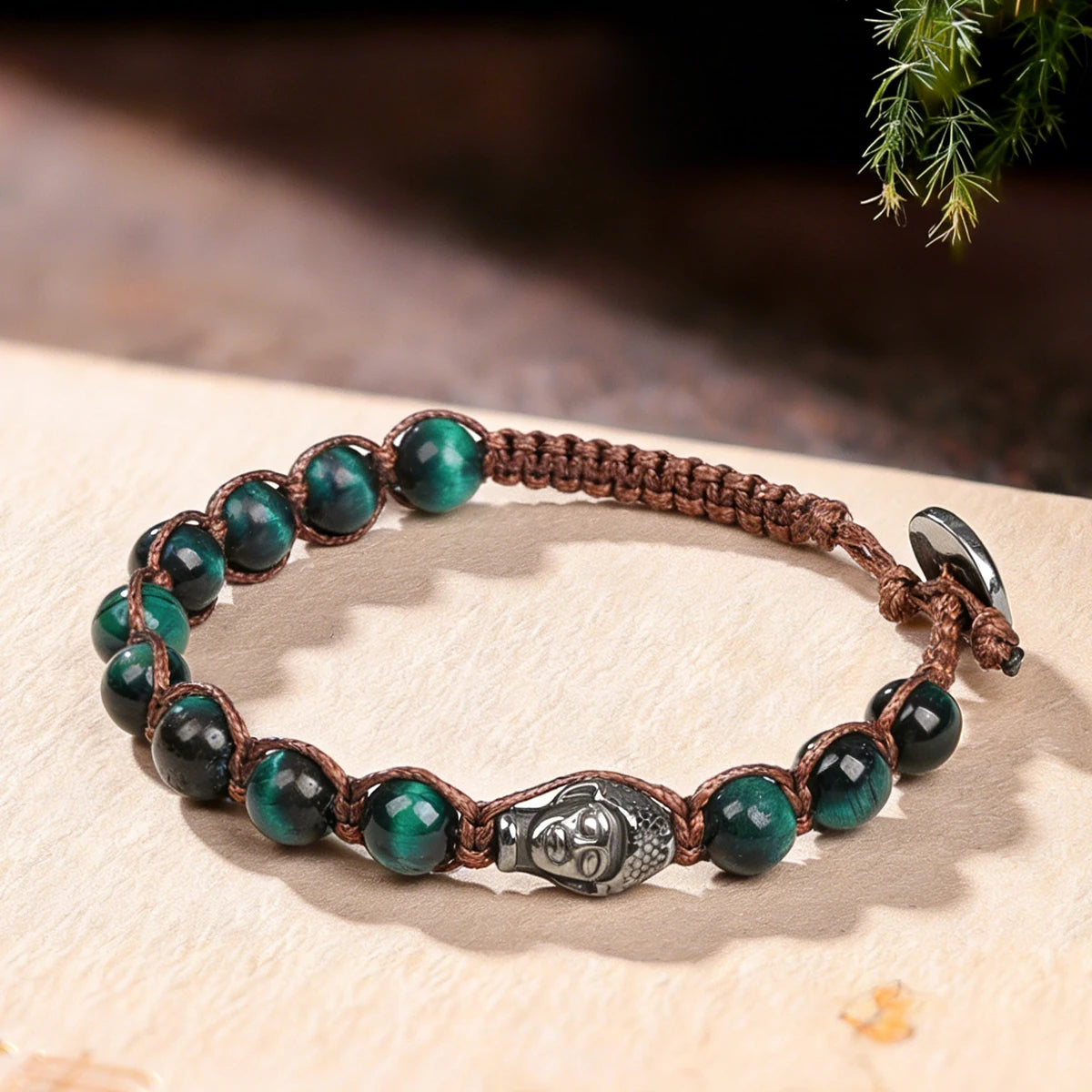 Bracelet Tibetan Buddhism Natural Stone 8mm Beads Red Sandalwood Rosary Healing Meditation Lucky Prayer Bracelet Men Women