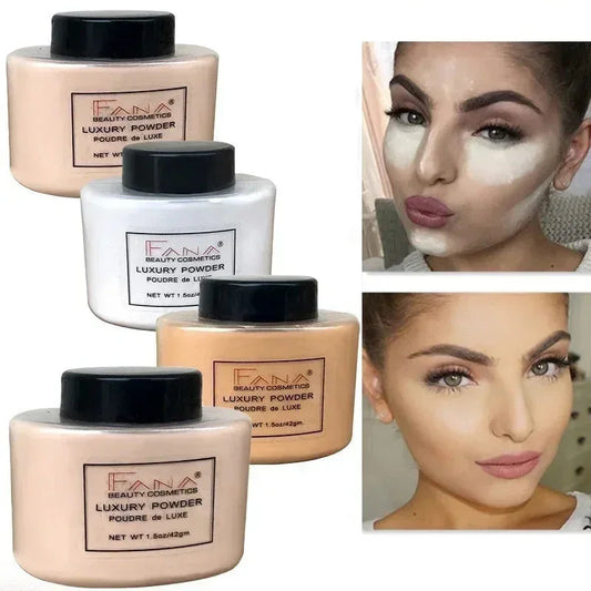 Banana Luxury Powder - Loose Face Foundation with Oil Control - Shello's Creative Boutique
