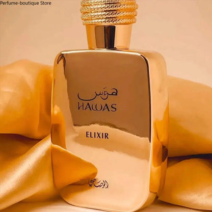 Hawas Elixir Perfum | Eau De Perfum | Long Lasting Fragrance For Men -3.4OZ High Quality Arabian Perfume Lasting Fragrance - Shello's Creative Boutique