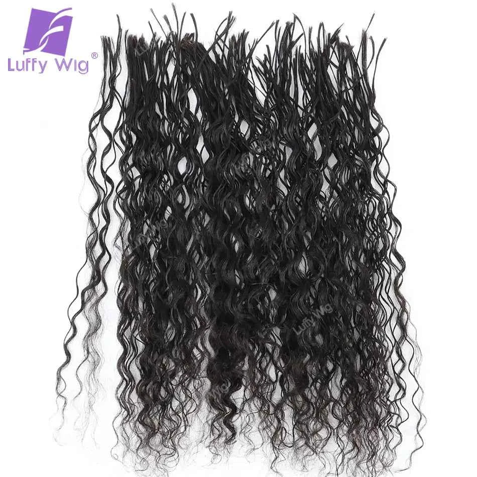 Pre Divided Braiding Curly Hair Human Hair Bulk Double Drawn Burmese Remy No Weft Hair Extensions Boho Box Braids Hair Bundles