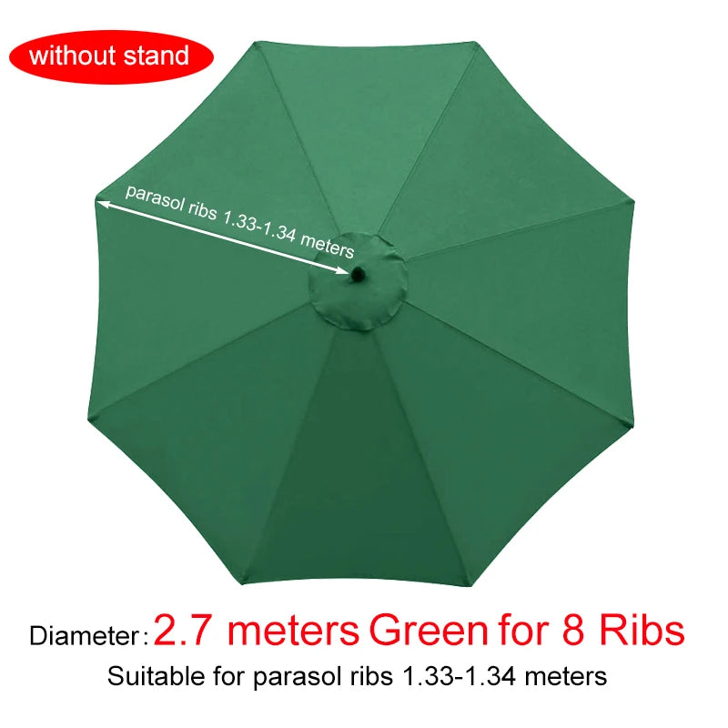 Parasol Replacement Cloth – Waterproof Anti-UV Canopy for 6 & 8 Rib Banana Parasols