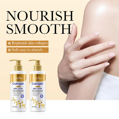 Collagen Body Lotion for Firming & Hydration - Intense Moisturizer Anti-Aging Skin for Dry, Sagging Skin, Nourishment 300g/pc - Shello's Creative Boutique