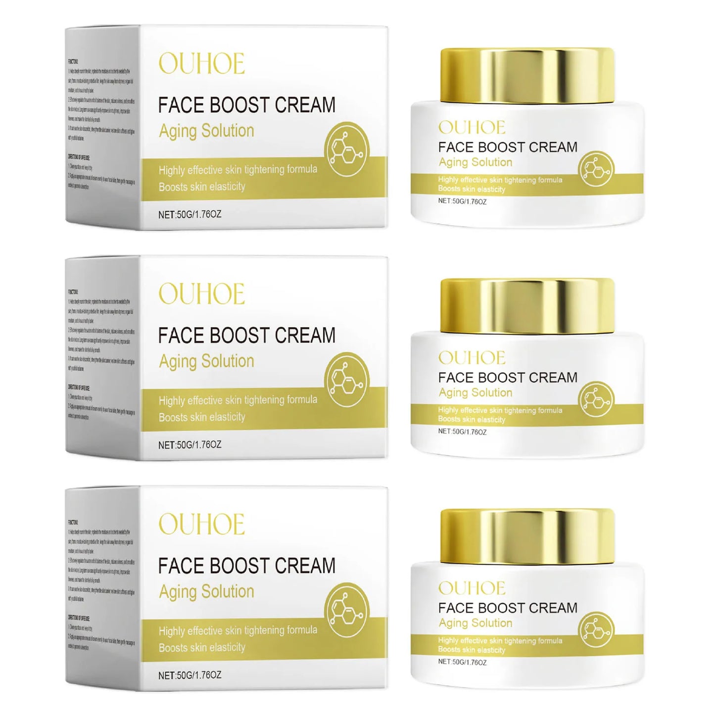 Deep Hydration Face Cream Moisturizing Nourish Tighten Skin Fade Fine Lines Wrin-kle Repair Brighten Smooth Collagen Boost Cream - Shello's Creative Boutique