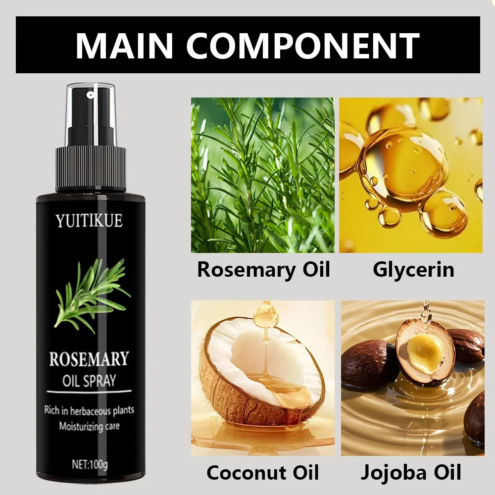 Rosemary Hair Oil Spray - Repairs Damage & Prevents Hair Loss - Shello's Creative Boutique