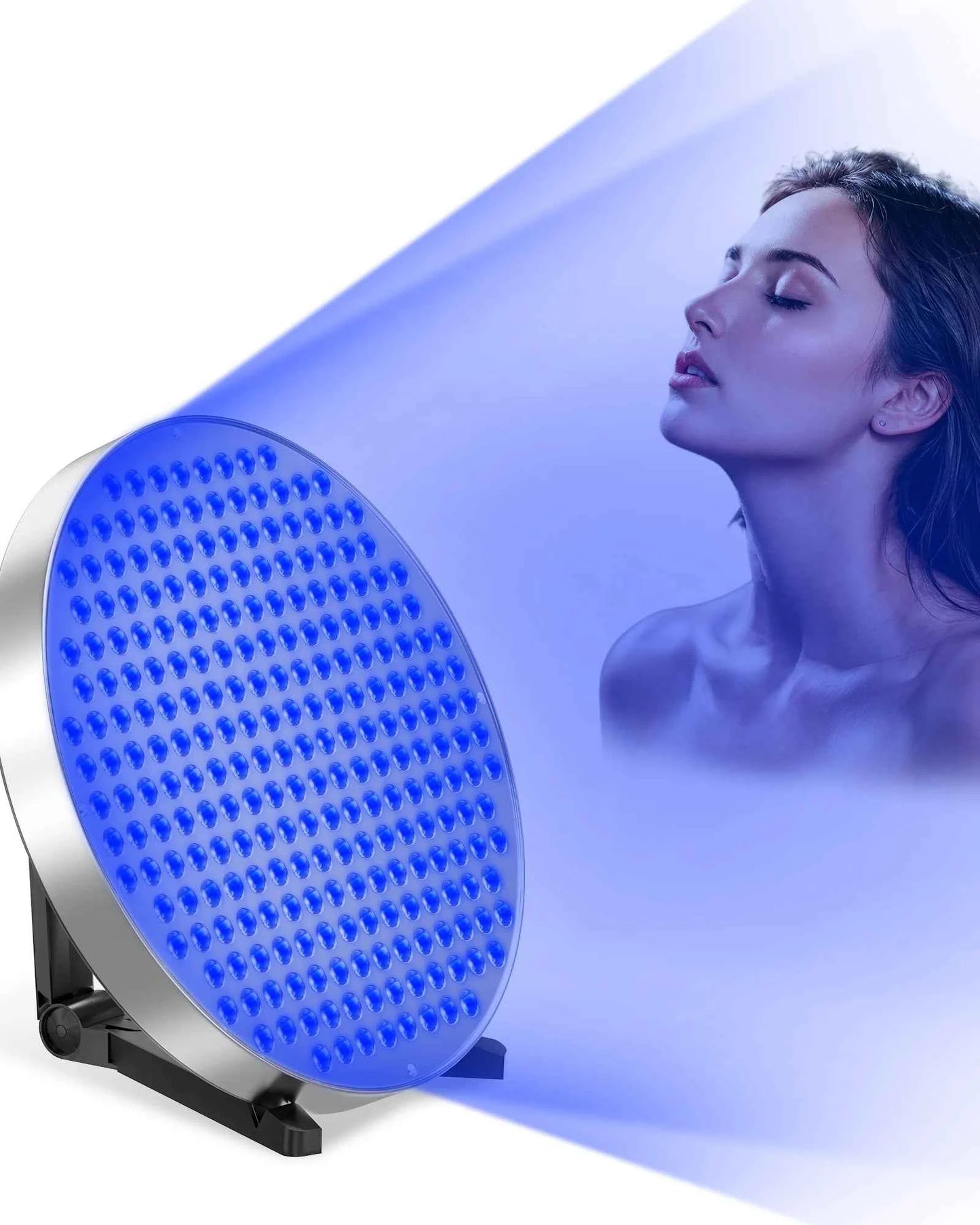 50W Tanning Lamp for Home Whole Body 250 PCS Blue light 460nm Tanning Solarium for Antique Bronze Skin with Eye Mask