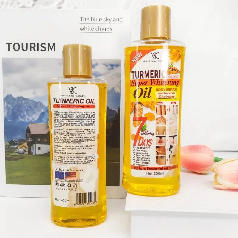ROSPSKL Turmeric Compound Essential Oil – Skin Therapy for Massage (200ml) - Shello's Creative Boutique