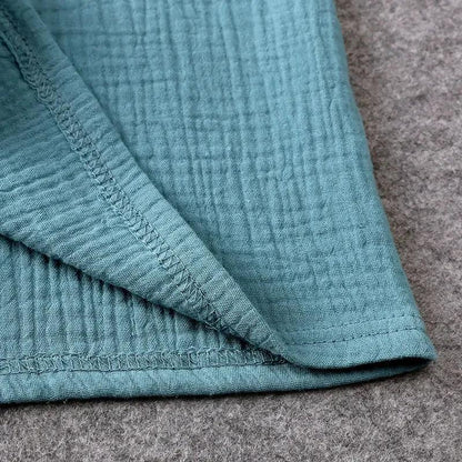 ELVESNEST Cotton-Linen Hooded Summer Set – Unisex Short Sleeve Top & Shorts Outfit for Kids Ages 2–7 - Shello's Creative Boutique