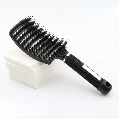 Detangling Hair Brush - Bristle & Nylon Scalp Massage Comb for Wet Curly Hair