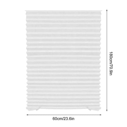 Cordless Pleated Curtains - Self-Adhesive Non-Woven Folding Curtains - Home Shading for Bedroom & Living Room - Shello's Creative Boutique