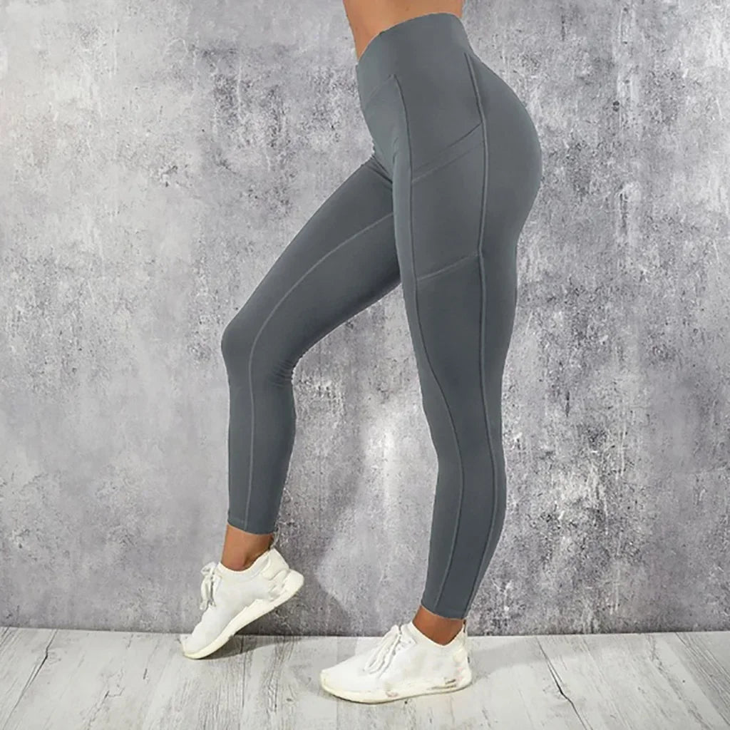 Women's High-Waisted Gym Leggings with Pockets