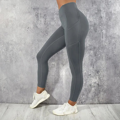Women's High-Waisted Gym Leggings with Pockets