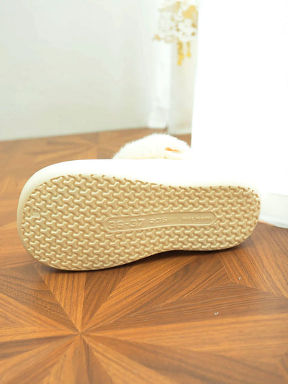 Women's Plush High Heel Slippers 2025 - Thick Soft-Soled Winter Garden Shoes