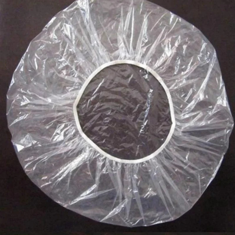 Disposable Shower Caps – Pack of 100, Waterproof & Elastic for Adults