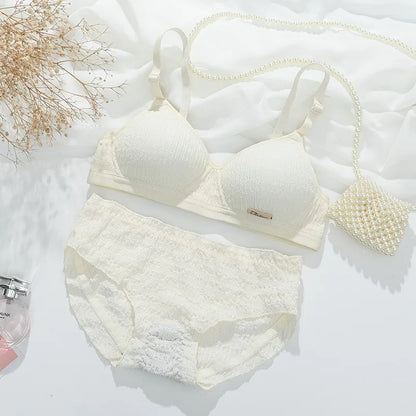 YSANSCA Women’s Seamless Sport Lingerie Set – Wire-Free Push-Up Bralette & Sexy Low Waist Panties