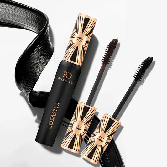 COSASTYA 9D Waterproof and Sweat-Proof Mascara, Black, Volume, Curl, Long-Lasting, Smudge-Proof, Travel Size - Shello's Creative Boutique