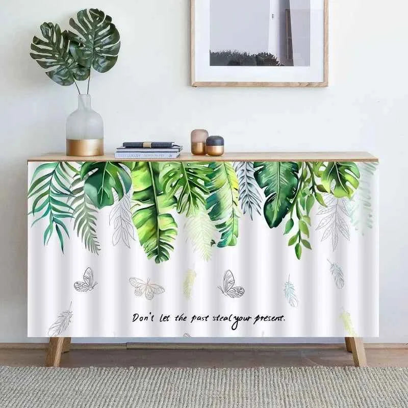 1PC Kitchen Cabinet Curtain Cover Dustproof Cupboard Wardrobe Short Curtains Washable Drapes Self-adhesive Half-Curtain Cortinas