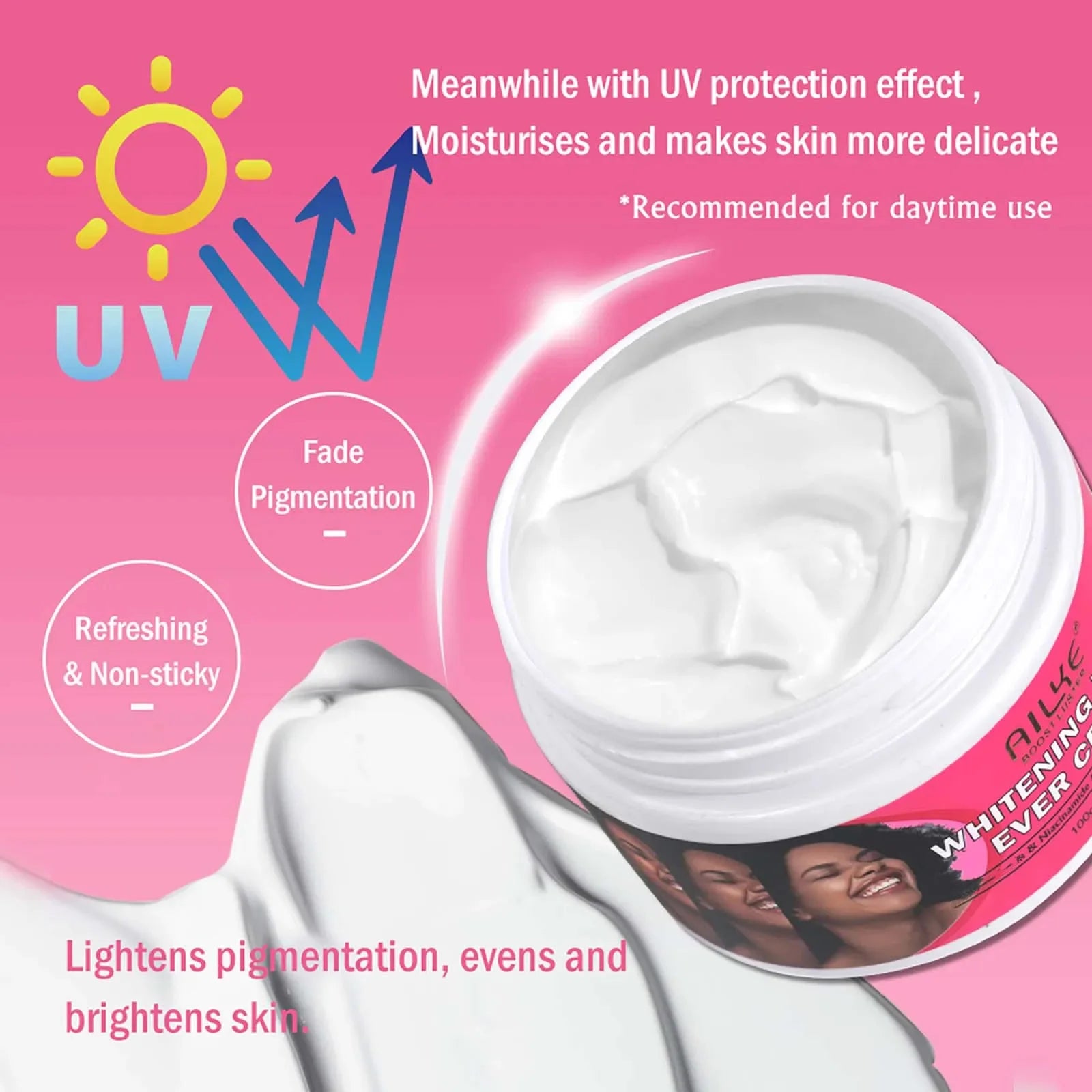 AILKE Women Skin Glowing Body Lotion, Moisturizing, Brightening, Nourishing, Smoothing Skin Cream, With Niacinamide - Shello's Creative Boutique