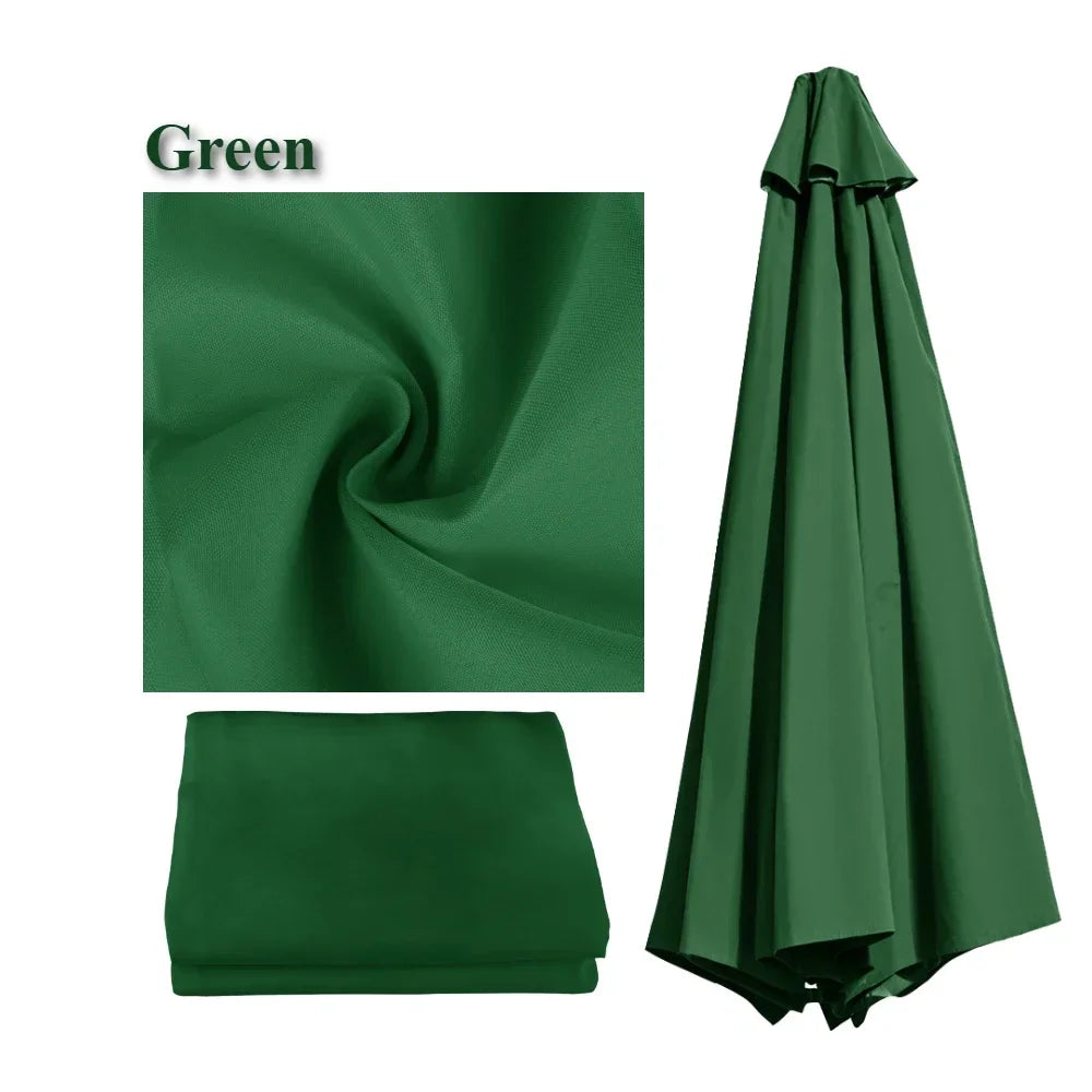 Parasol Replacement Cover – PU-Coated Oxford Waterproof Canopy for 6 & 8 Rib Garden Parasols