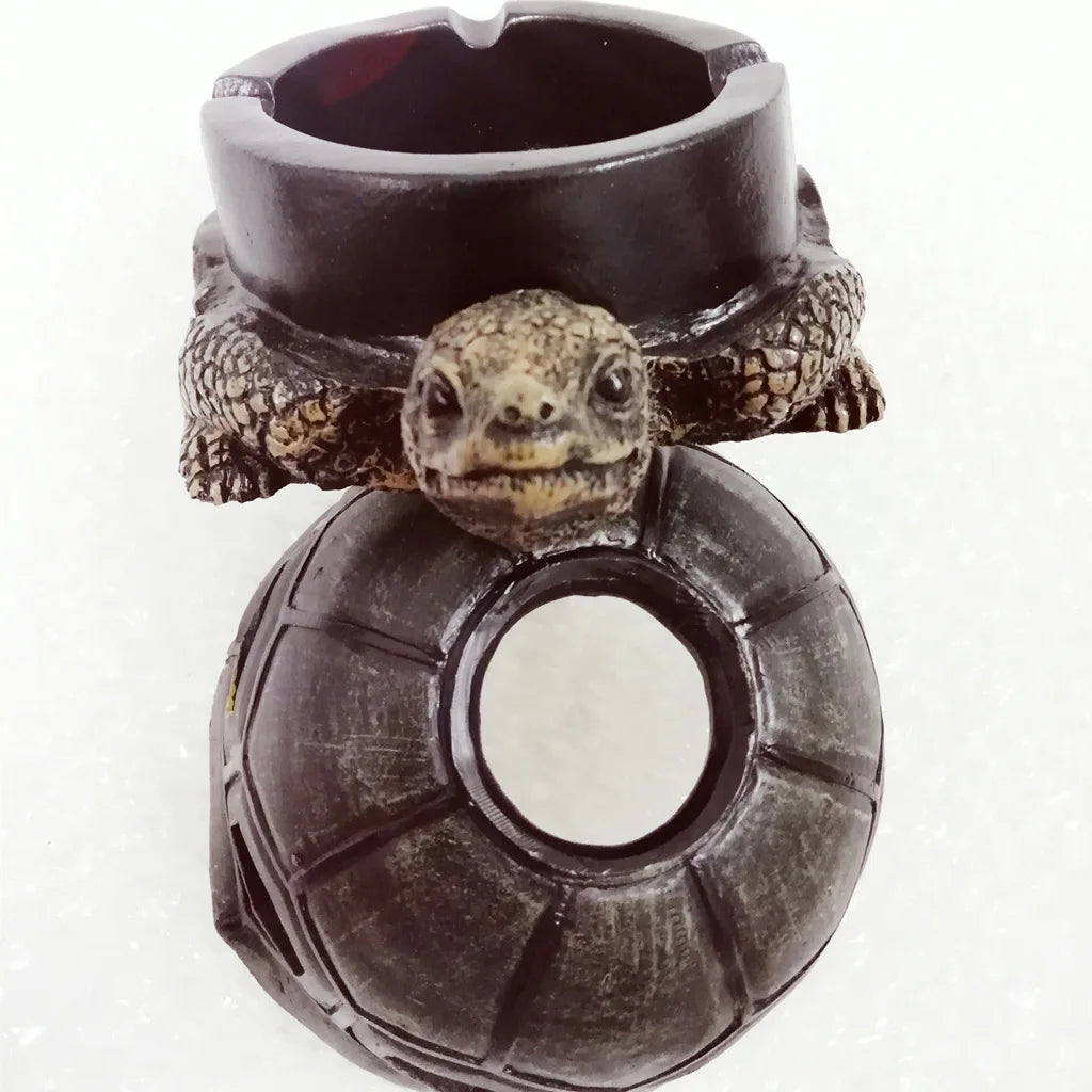 Turtle Outdoor Ashtray – Windproof Cigarette Ash Tray for Home & Office