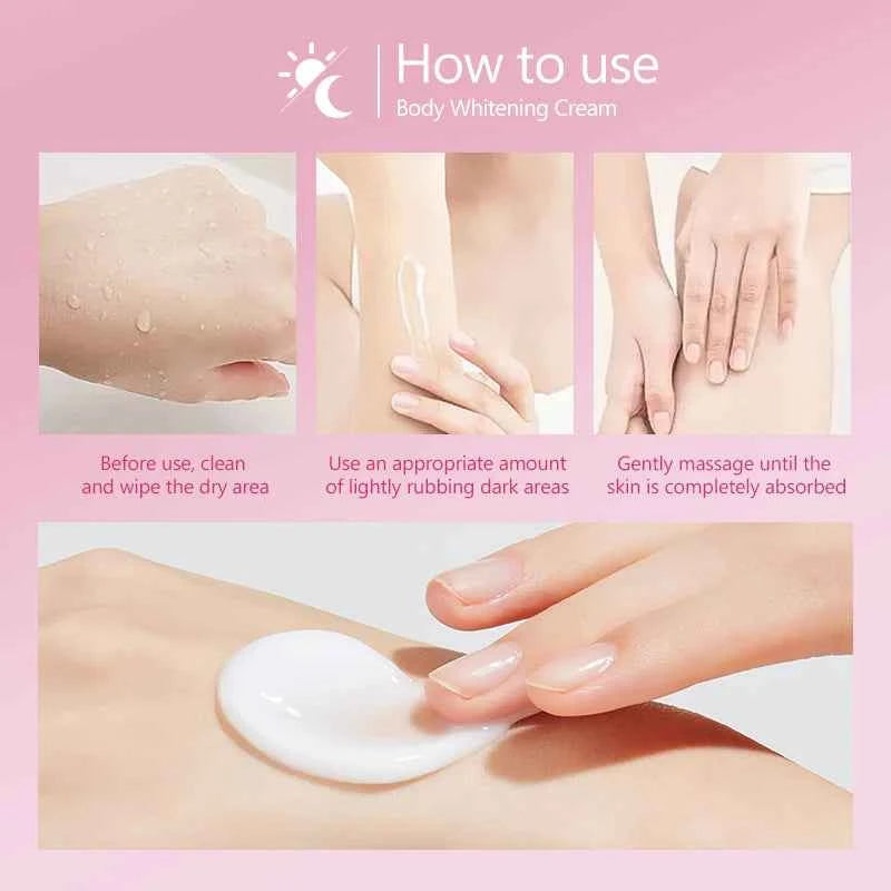 Collagen Whitening Cream Intimate Area Dark Skin Removeal Sensitive Areas Underarm Inner Thigh Lightening Body Cream Skin Care